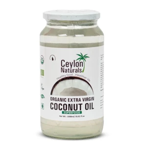 Ceylon Naturals Organic Extra Virgin Coconut Oil 1000ml (Imported from Sri Lanka)