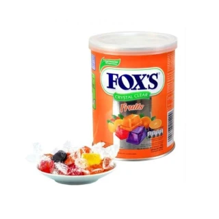 Nestle Fox's Crystal Clear Fruits Flavored Candy Tin, 180gm