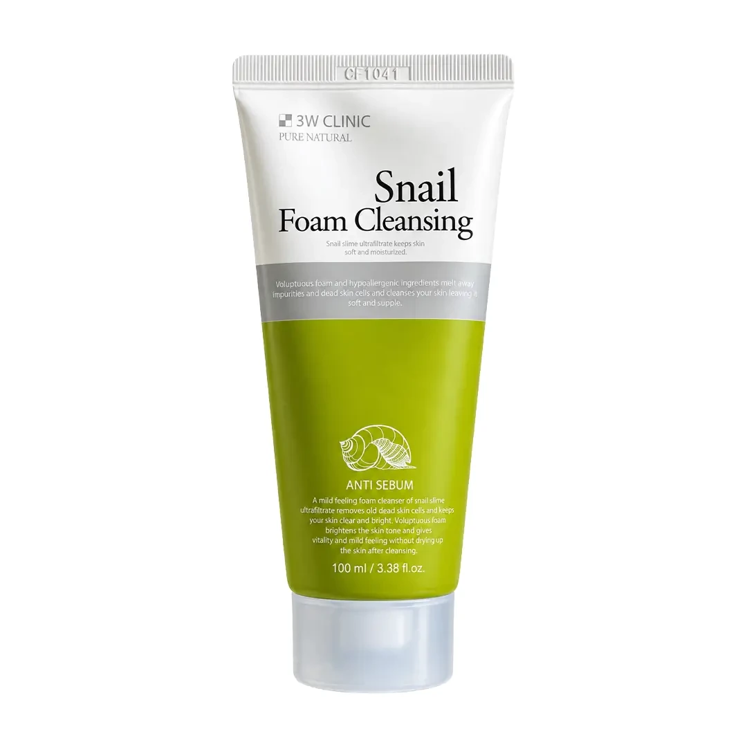 3W Clinic Snail Cleansing Foam Facewash 100ml | Korea